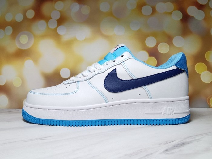 Women's Air Force 1 White/Blue Shoes 145